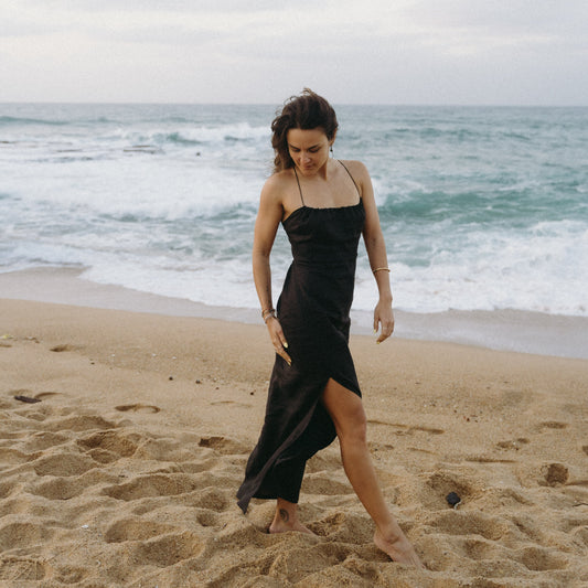Riviera linen dress
